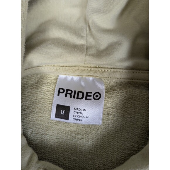 Pride Target 2 Piece Shorts 2X Crop Hoodie 1X Not A Phase Yellow Not a Phase - Picture 12 of 15